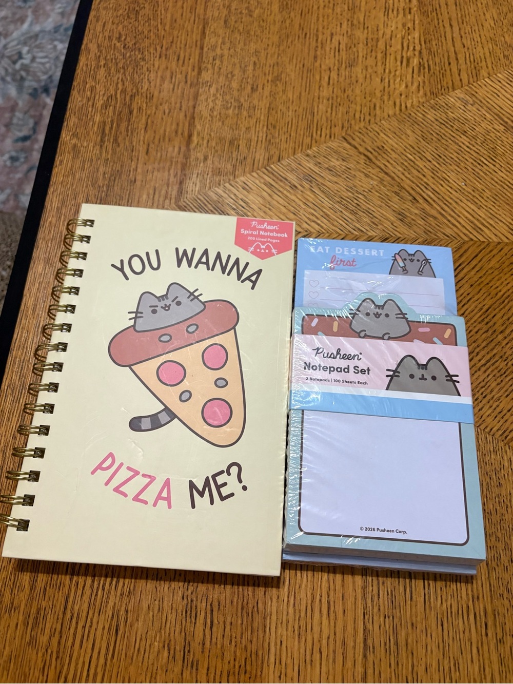 Pusheen Pizza You Wanna Pizza Me Journal and Notepad Bundle